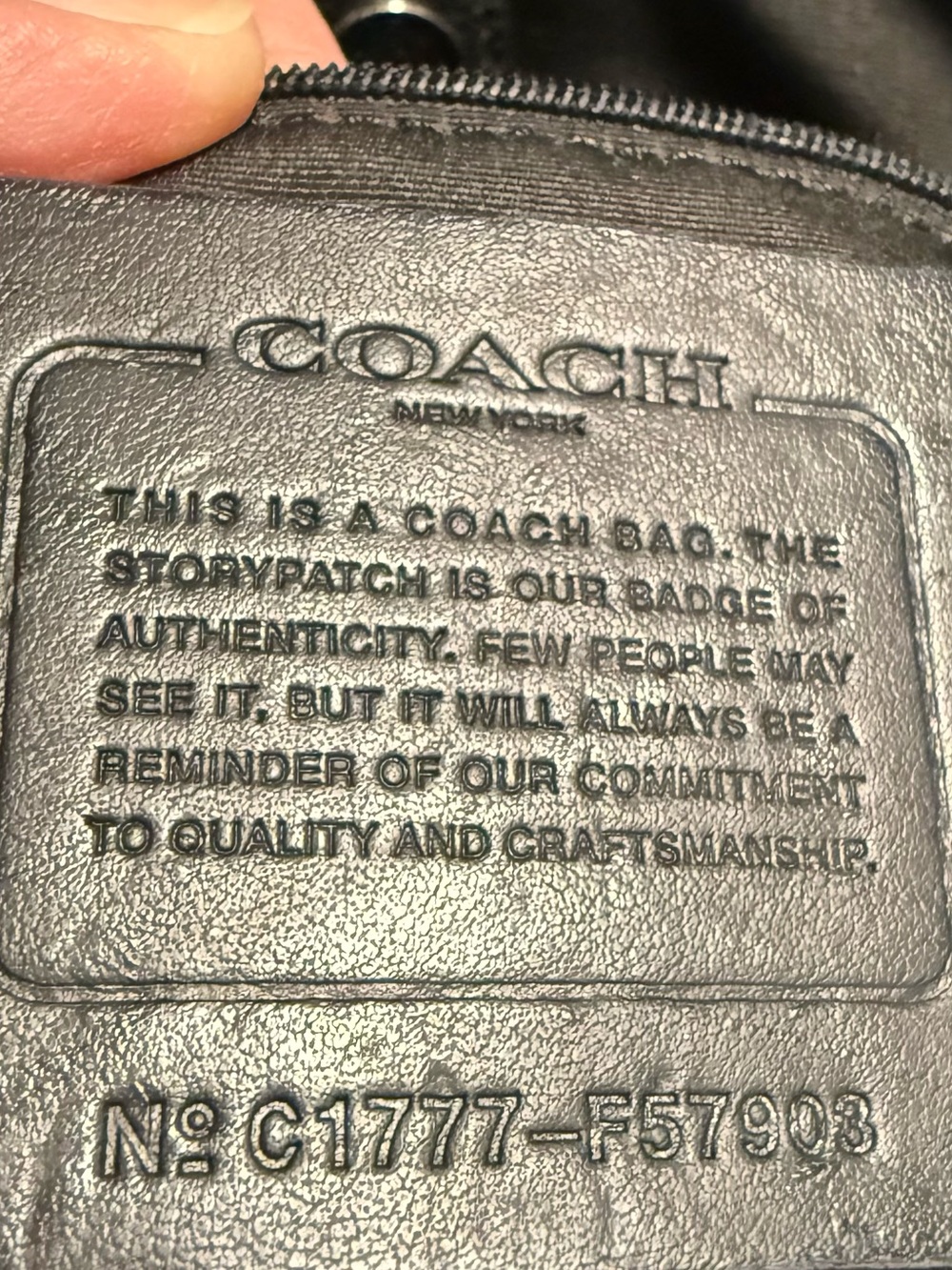 Coach Black Nylon and Leather Tote - Picture 5 of 5